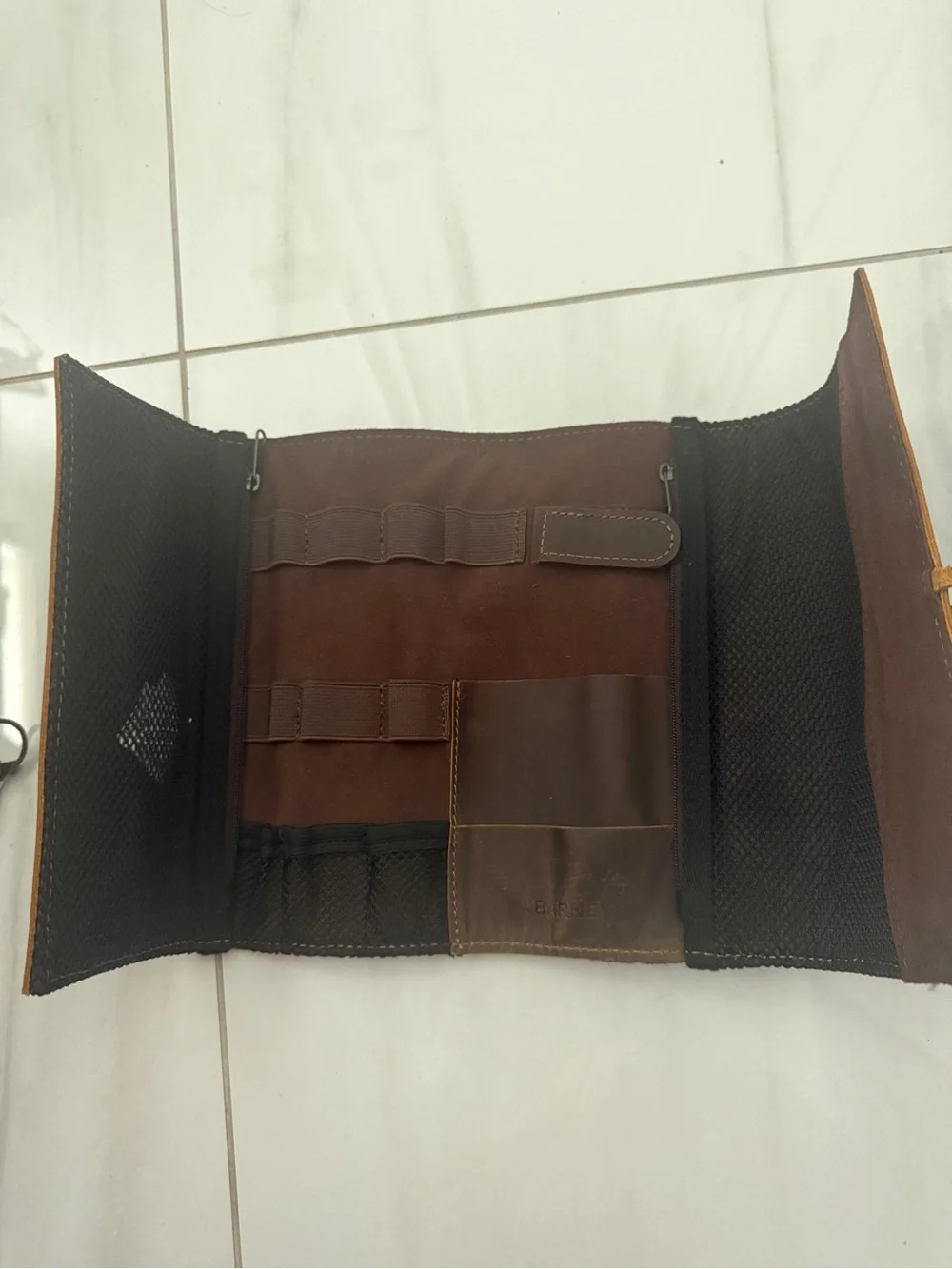 Barney Travel Wallet Leather Handcrafted Gift